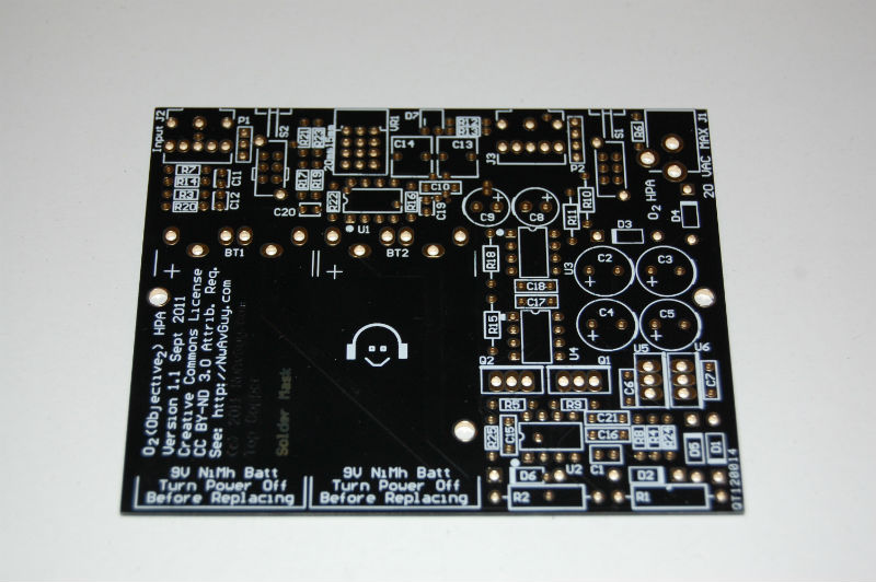 Amplificatore Objective 2. Circuito stampato (Printed Circuit Board)