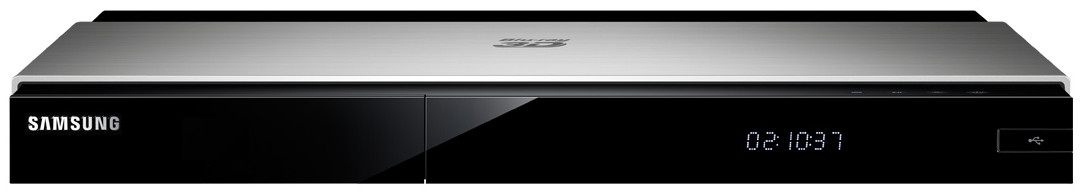 Vista frontale del lettore blu-ray Samsung BD J7500