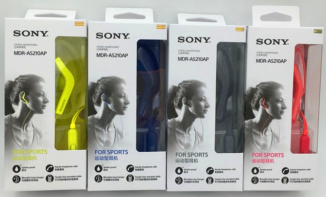 Le colorazioni disponibili delle Sony MDR AS210AP